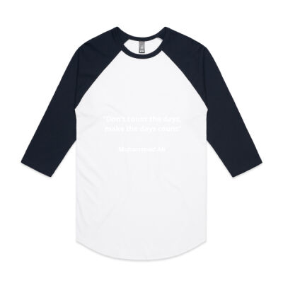 Don't Count the Days 3/4 Tee - AS Colour - 3/4 Raglan Baseball Sleeve Tee Thumbnail